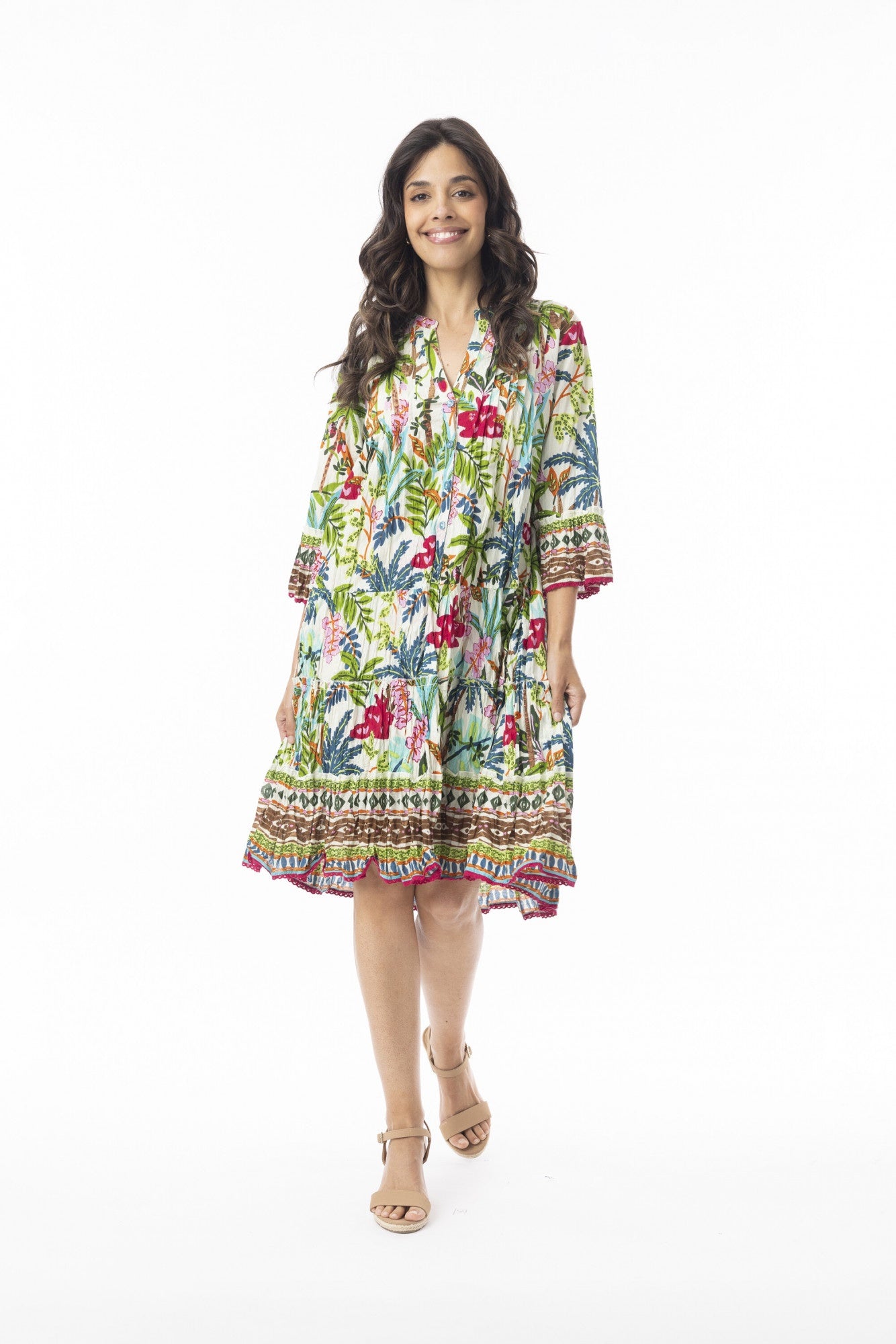 Ovahe pleated dress