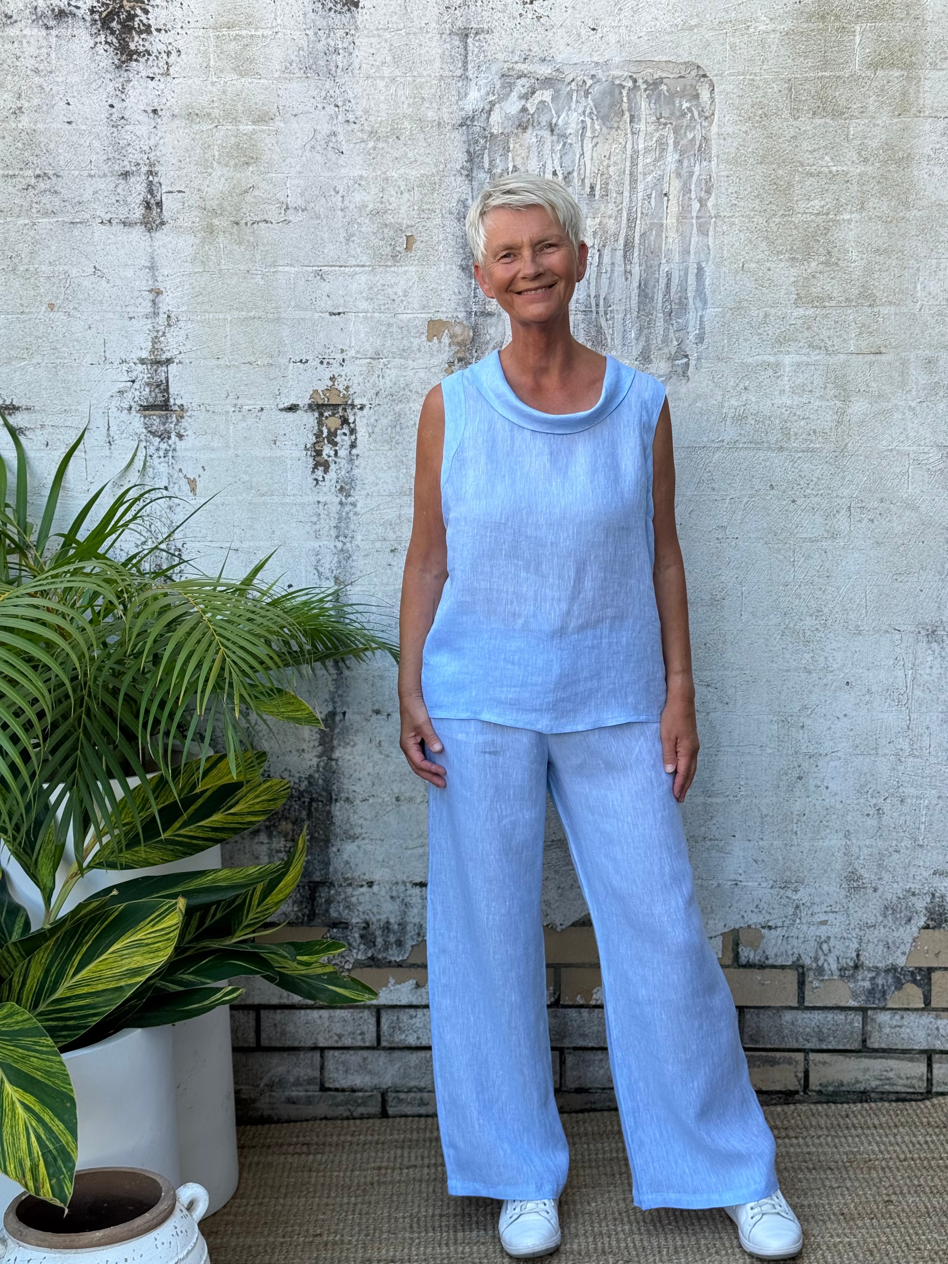 BABY BLUE LINEN