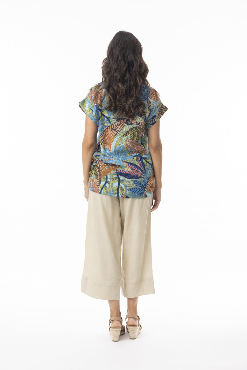 Tayrona roll collar top