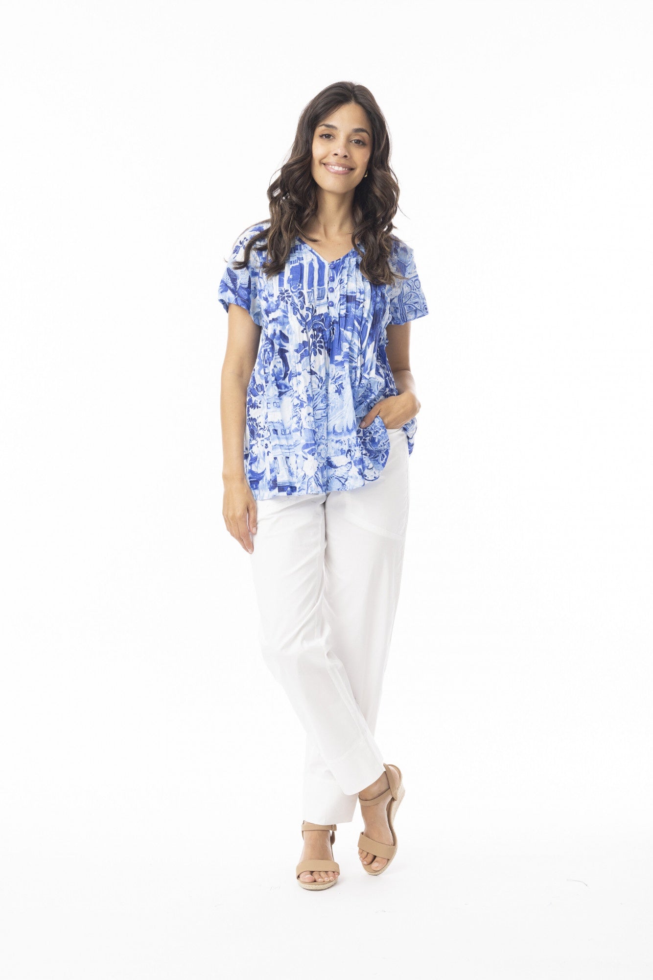 Okayama Pleated top