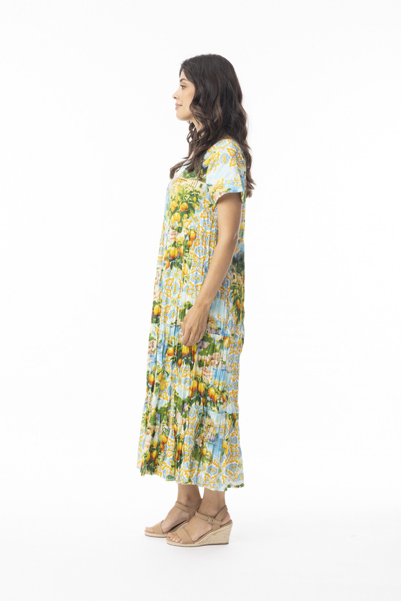 Amalfi Dress Layers Square Neck