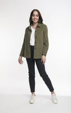 Load image into Gallery viewer, Cord Shirt Jacket Olive

