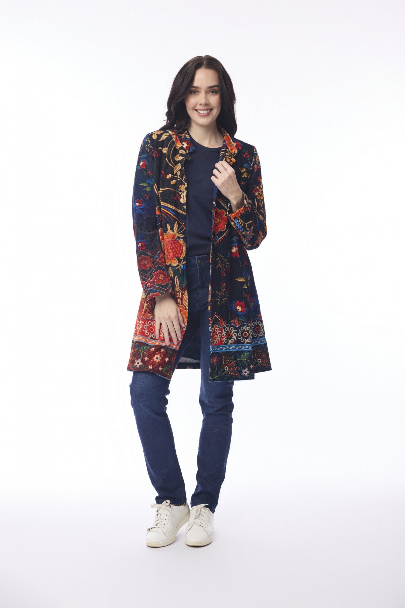 Embroidery Mid Coat