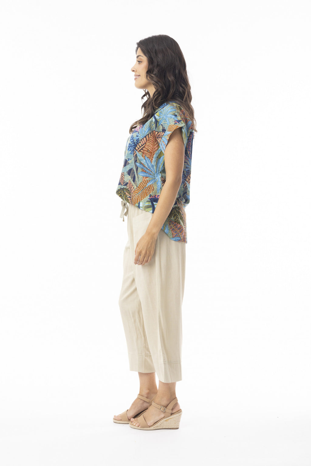 Tayrona roll collar top