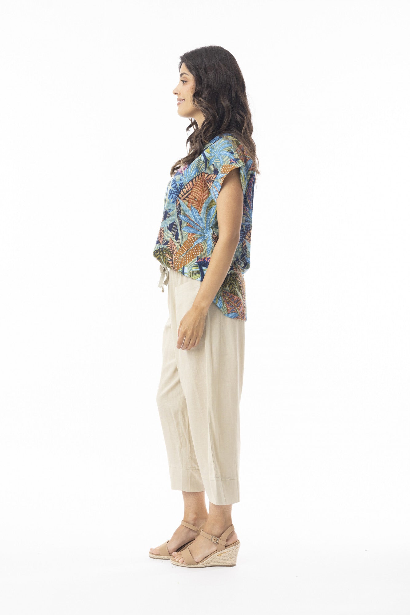 Tayrona roll collar top