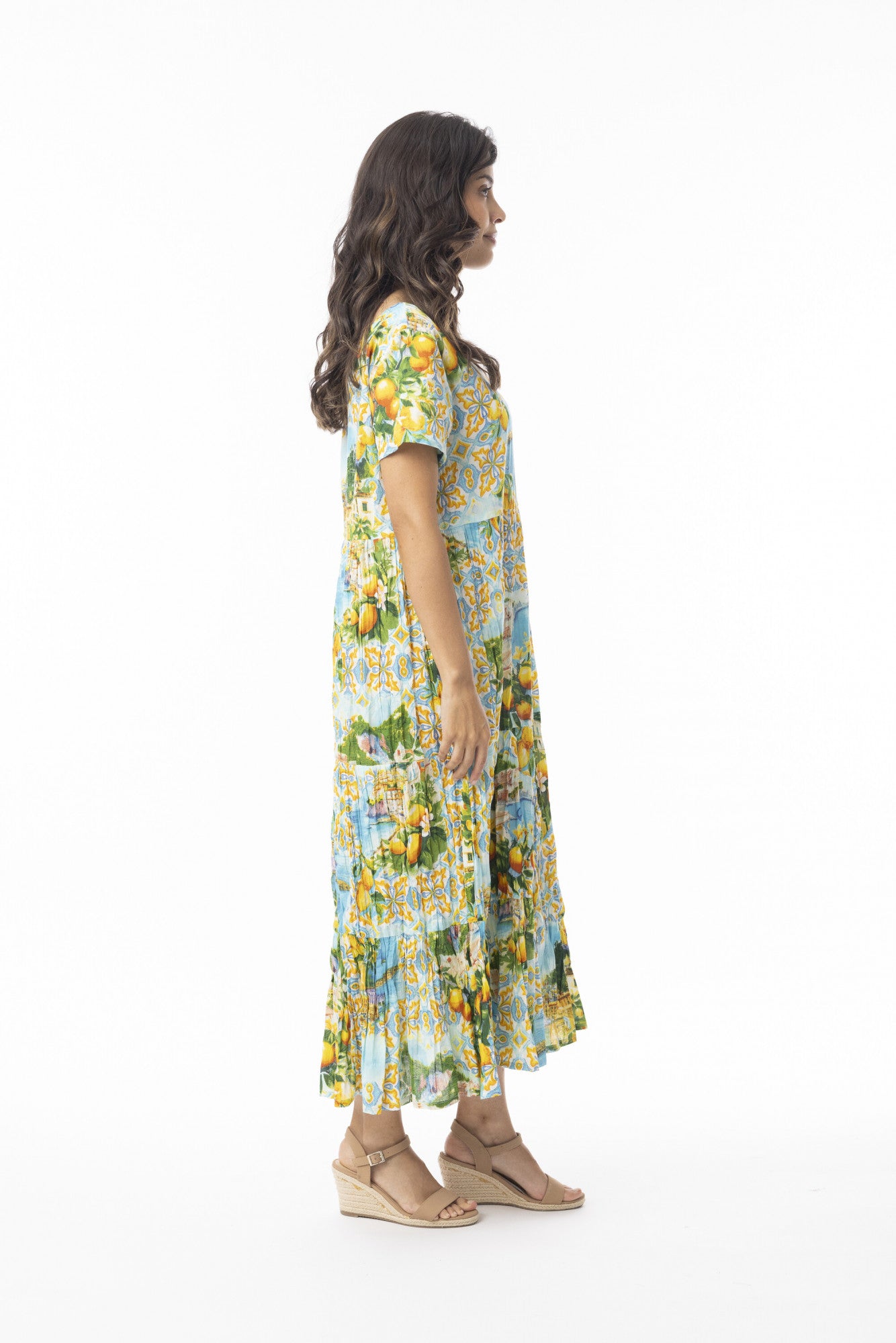 Amalfi Dress Layers Square Neck