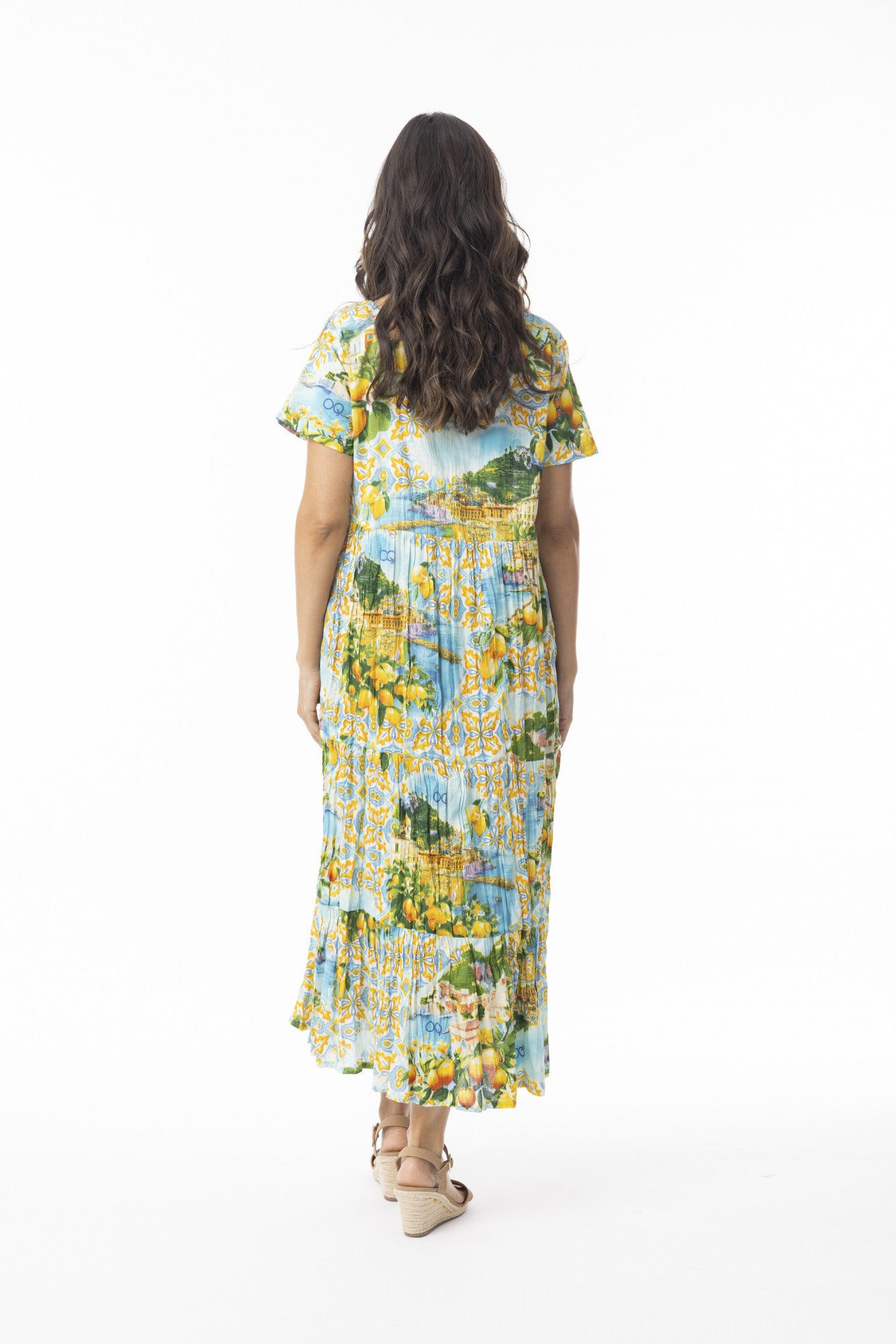 Amalfi Dress Layers Square Neck