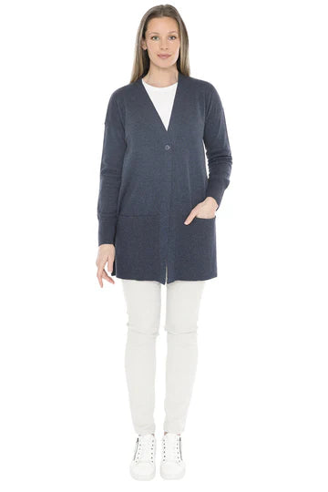 Longline Cardi Indigo