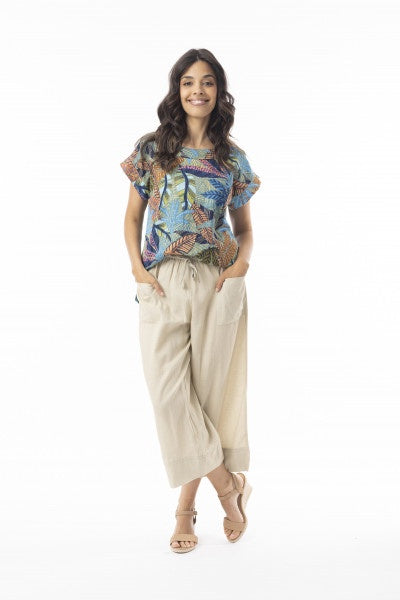 Tayrona roll collar top