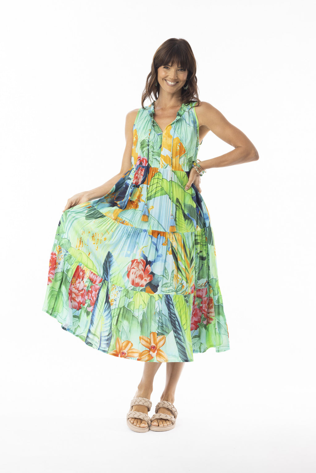 Evelin dress sleeveless tie