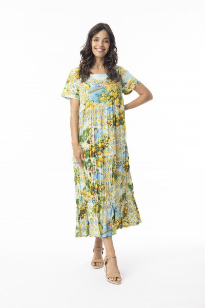 Amalfi Dress Layers Square Neck