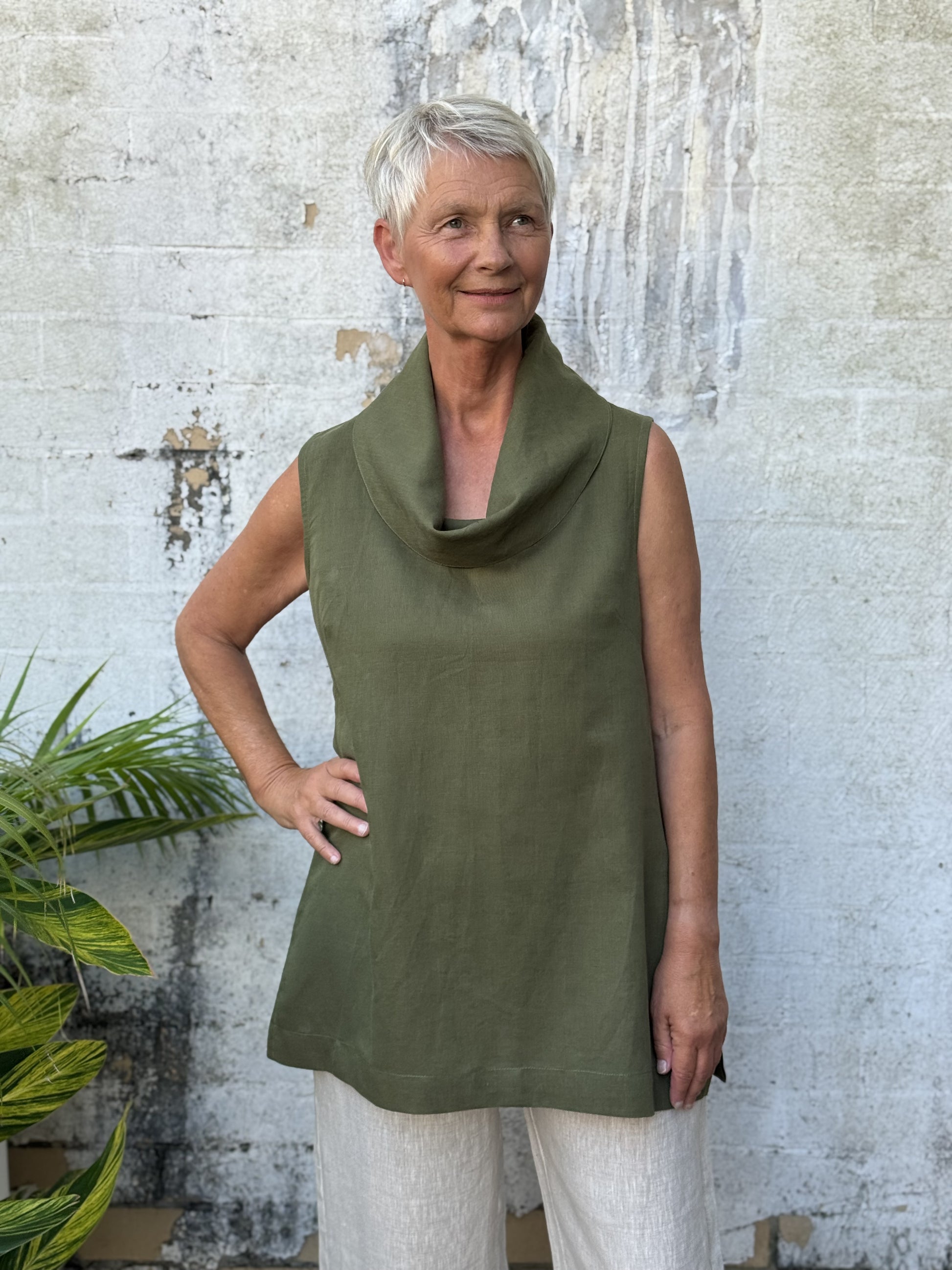 Charlotte Top Olive