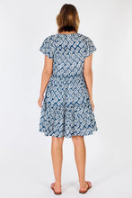 Load image into Gallery viewer, Niagra Tiered dress Navy
