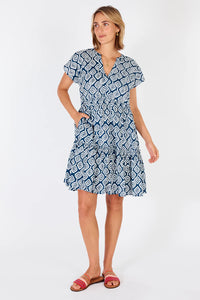 Niagra Tiered dress Navy