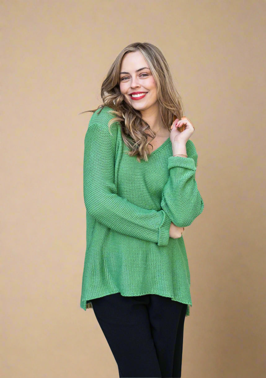 Roll Up Knit Green