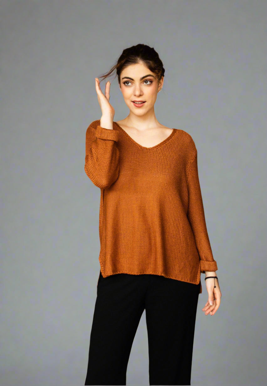 Roll Up Knit Tan