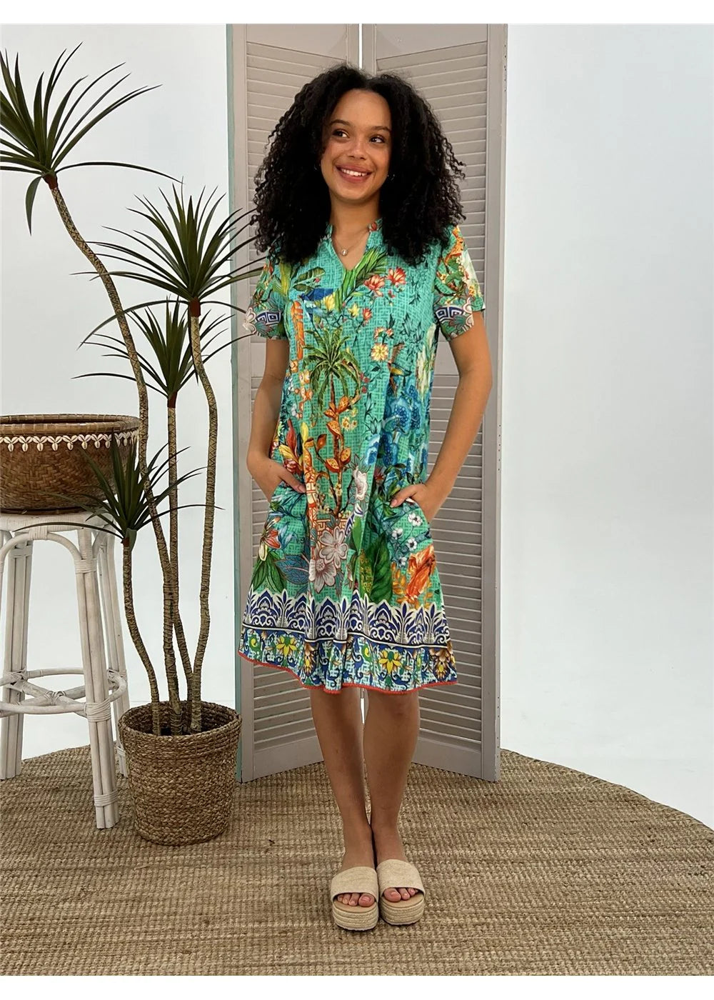 Pintuck Dress Tea House