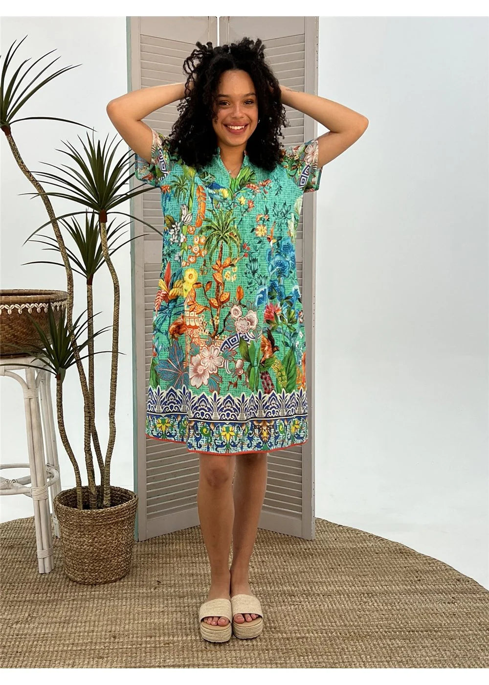 Pintuck Dress Tea House