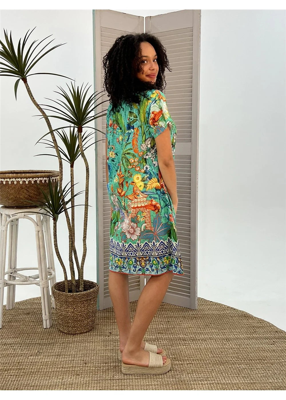 Pintuck Dress Tea House