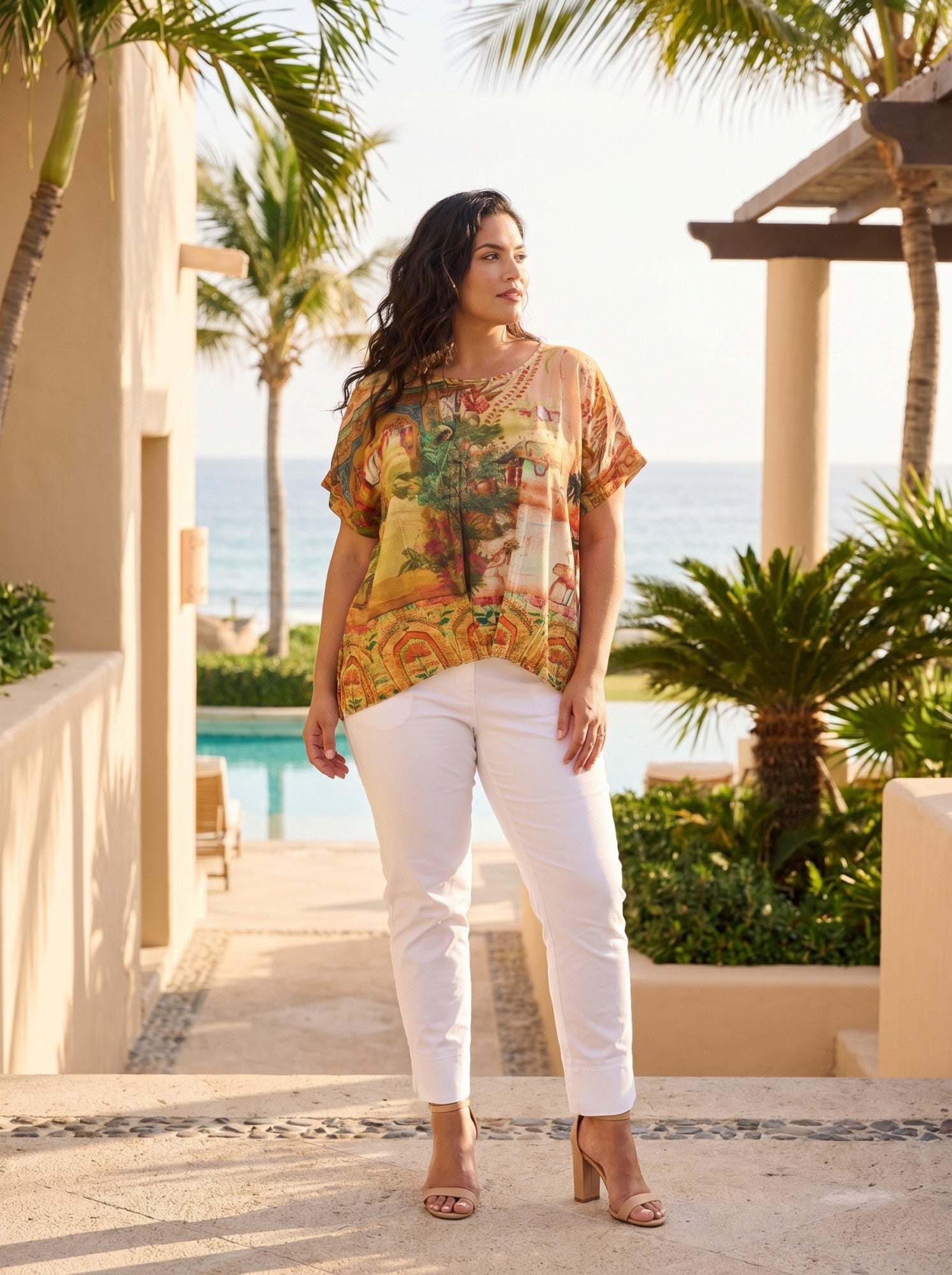 Indian Vibes Pleated top