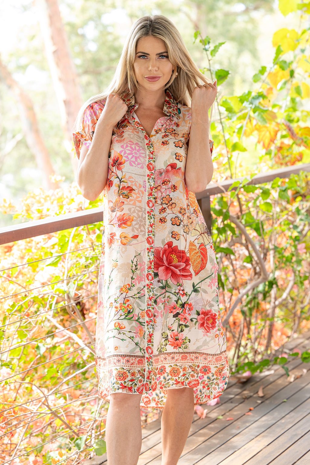 Dresden Dress Rouge Bloom