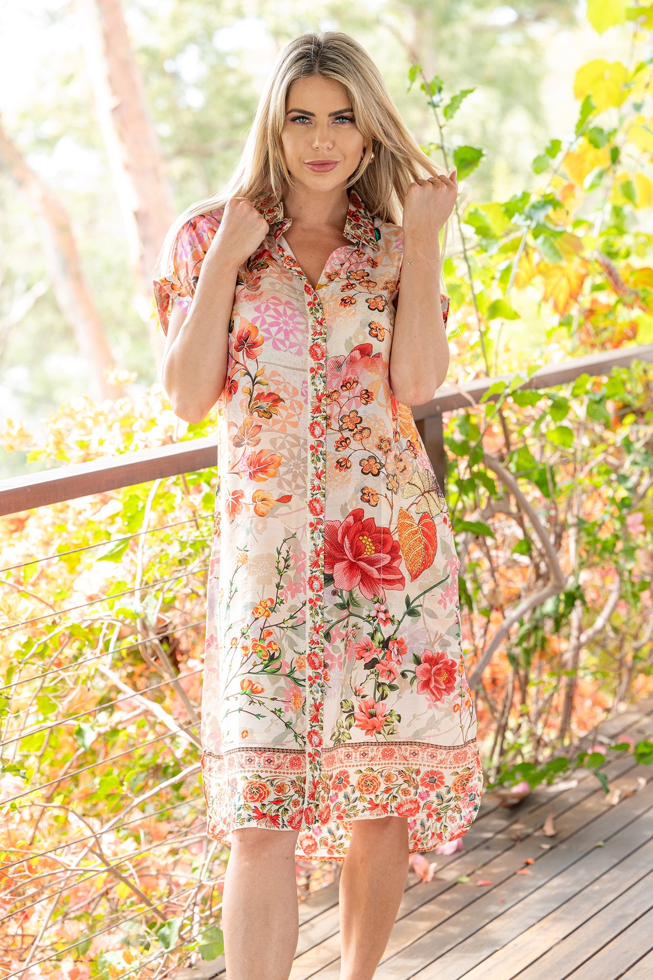 Dresden Dress Rouge Bloom