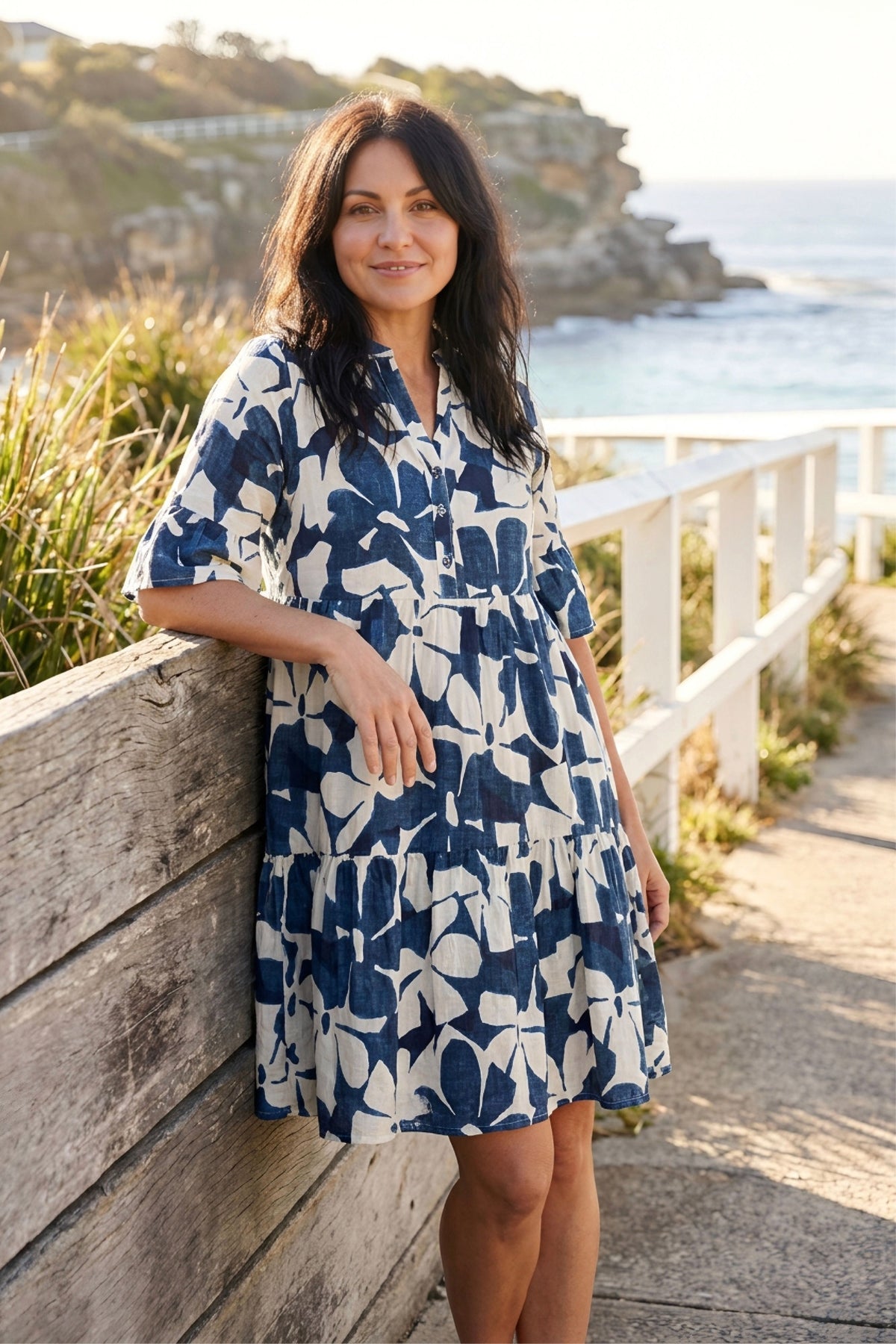 Maya Flower Navy